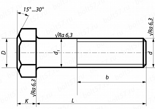 Болты ГОСТ 7796-70, ГОСТ 7808-70